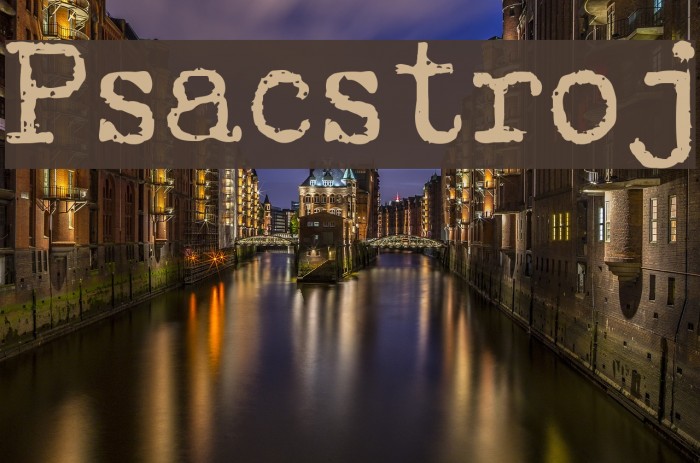 Psacstroj Font examples