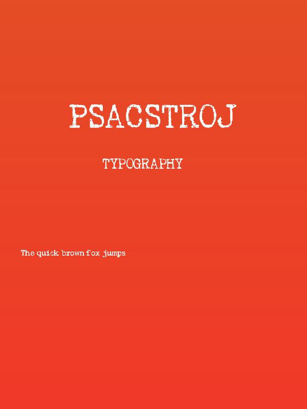 Psacstroj Poster