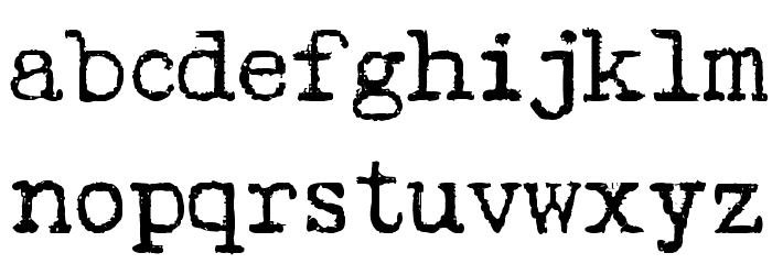 Psacstroj Font LOWERCASE