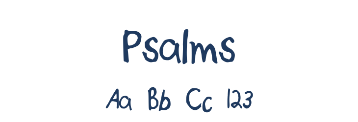 Psalms Font Preview