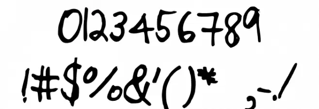 Psalms Font OTHER CHARS