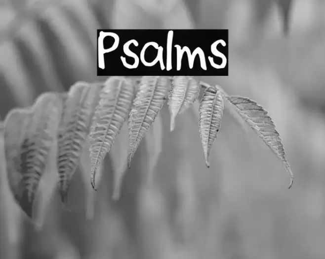 Psalms Font examples