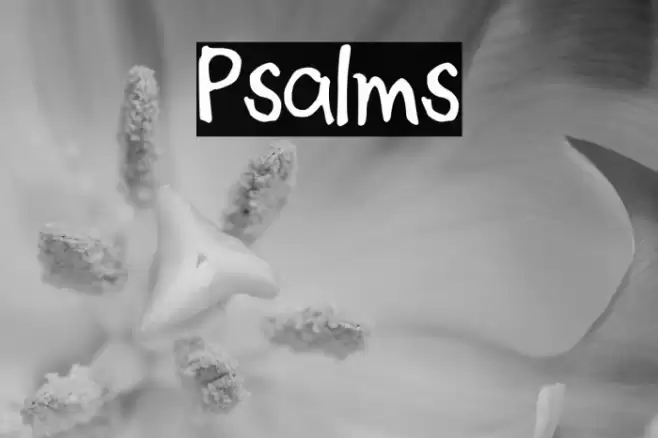 Psalms Font examples