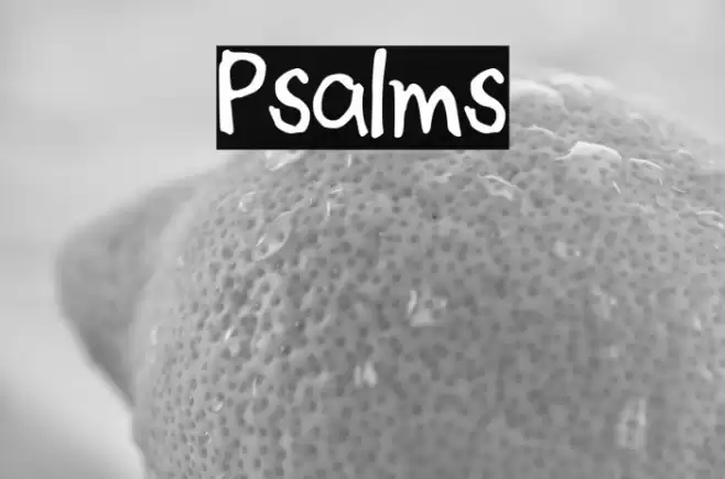 Psalms Font examples