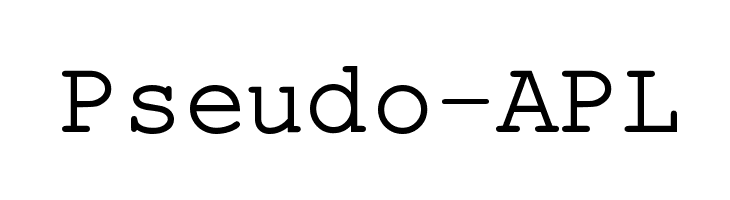 Pseudo-APL  免费字体下载