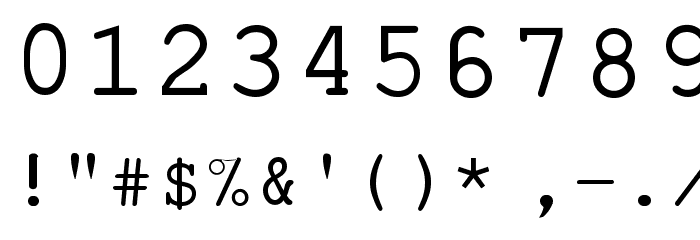 Pseudo-APL Font OTHER CHARS
