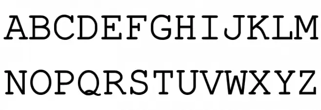 Pseudo-APL Schriftart Groß