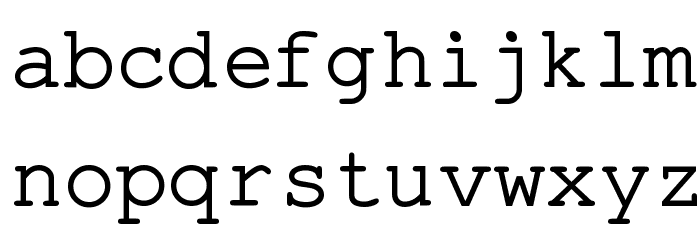 Pseudo-APL Font LOWERCASE