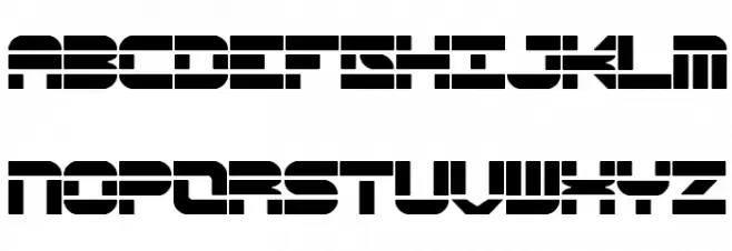 Pseudo BRK 字体 大写