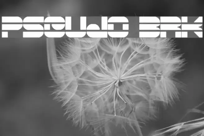 Pseudo BRK Schriftart examples