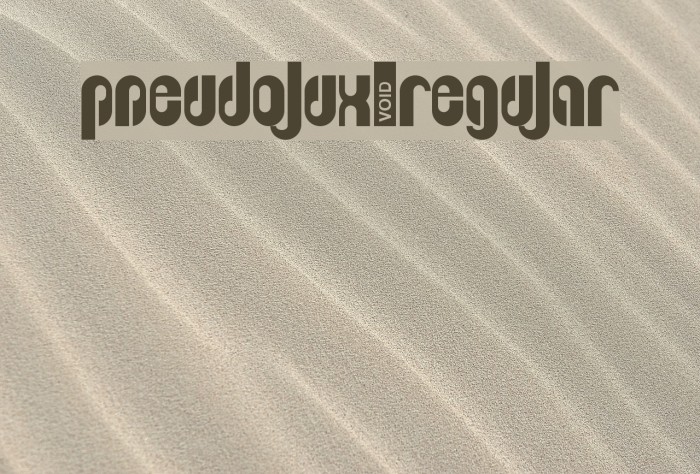 Pseudolux-Regular Font examples