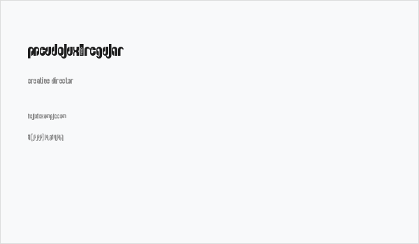 Pseudolux-Regular Business Card