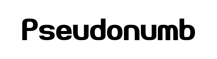 Pseudonumb Font