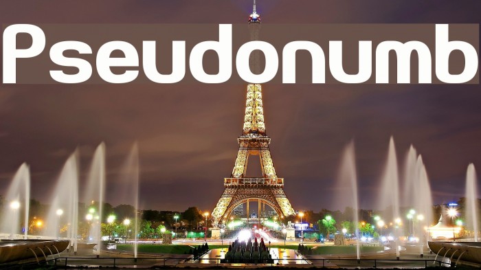 Pseudonumb Font examples