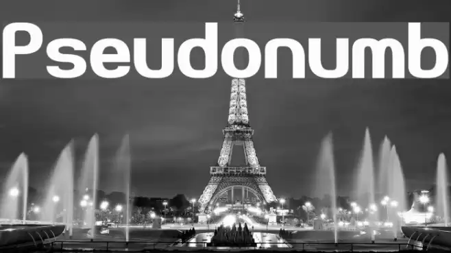 Pseudonumb Font examples