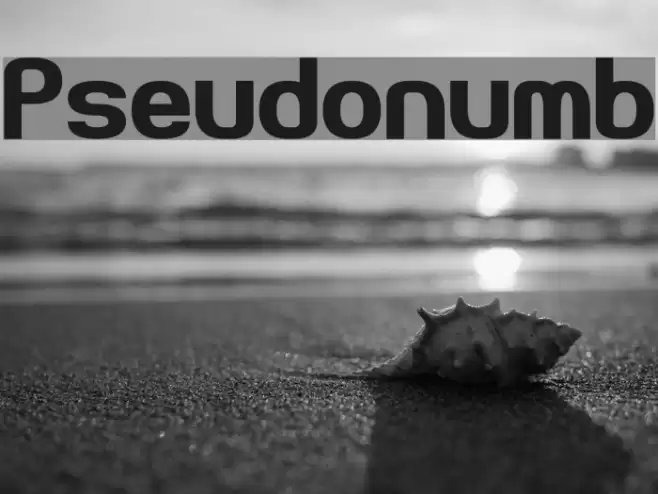 Pseudonumb Font examples