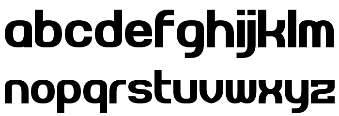 Pseudonumb Font LOWERCASE