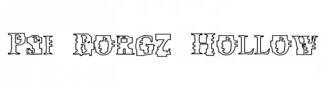 Psi Borgz Hollow  Descarca Fonturi Gratis