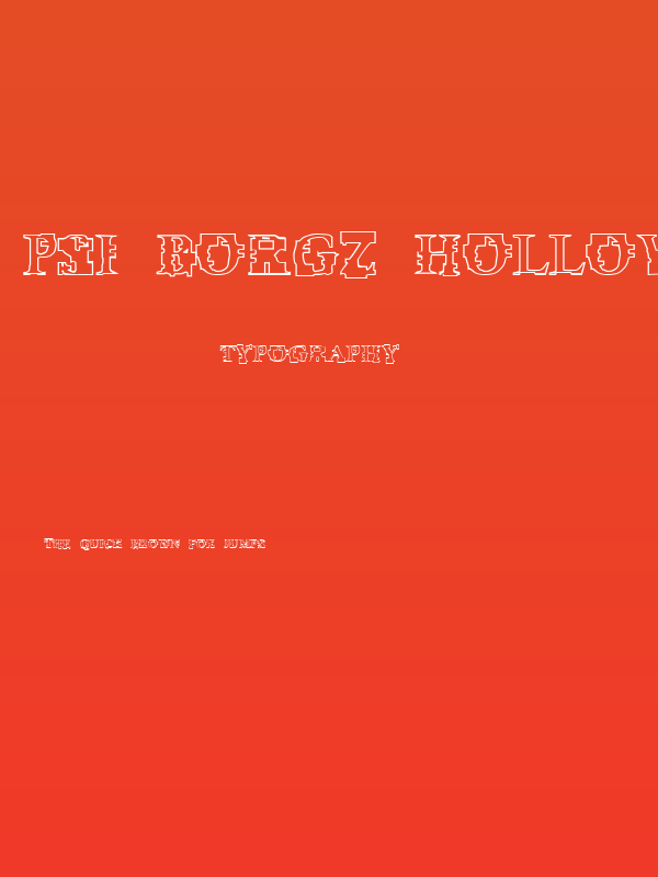 Psi Borgz Hollow Poster