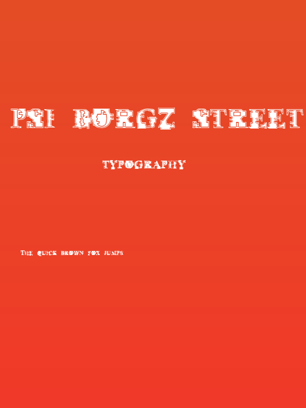 Psi Borgz Street Scrawl Poster