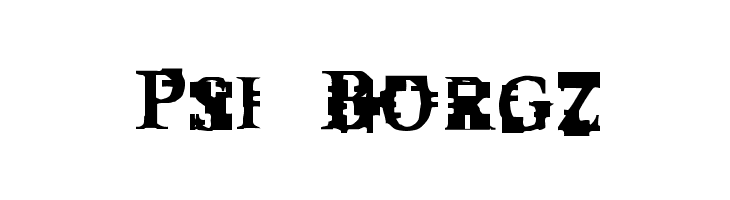 Psi Borgz Font