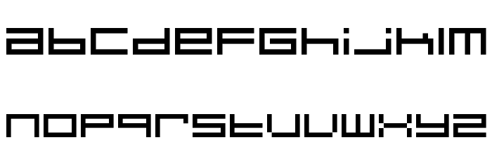 Psi Hoe Pate's Altern-8 Regular Font Litere mici