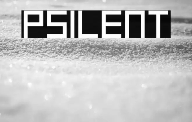 Psilent Font examples