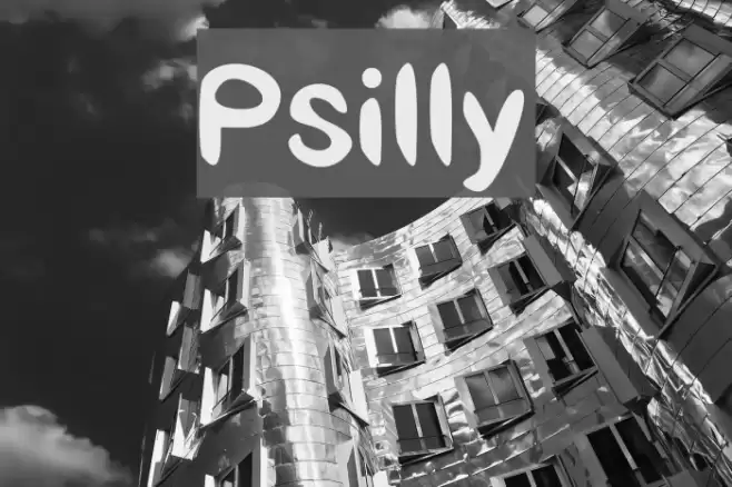 Psilly Font examples