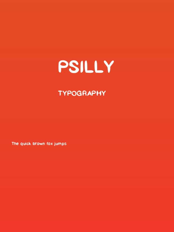 Psilly Poster