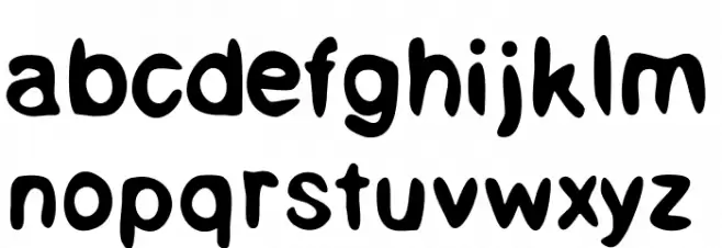 Psilly Font LOWERCASE