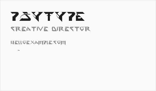 PsyType Business Card