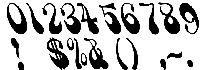 Psychadelic Regular Font OTHER CHARS