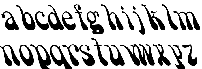 Psychadelic Regular Font LOWERCASE
