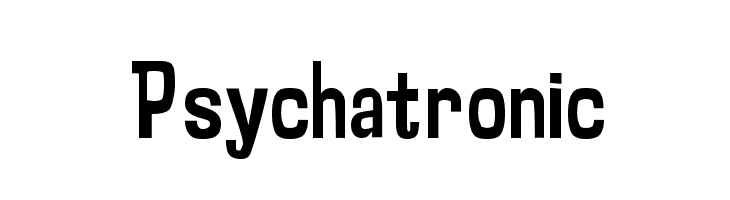 Psychatronic  フリーフォントのダウンロード