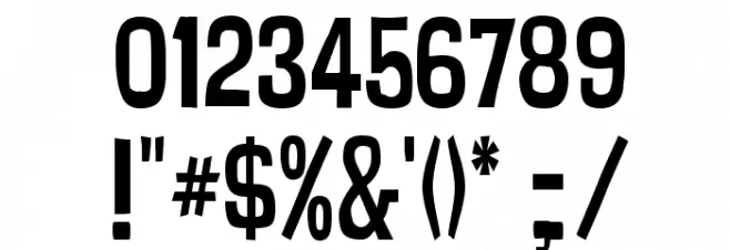 Psychatronic Font Alte caractere