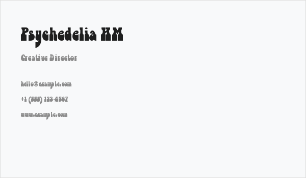 Psychedelia HM Business Card