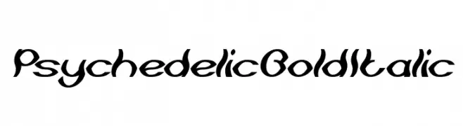 Psychedelic Bold Italic  font caratteri gratis