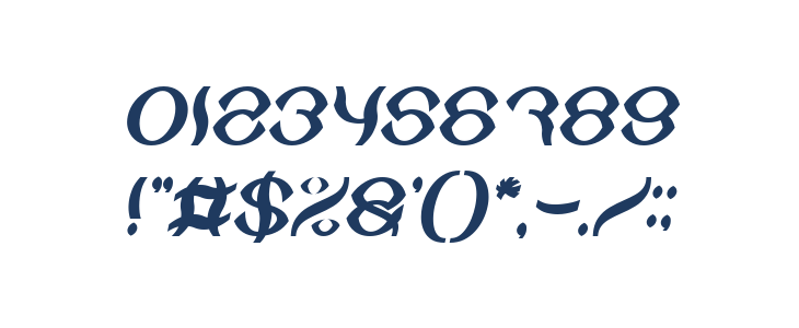 Psychedelic Bold Italic Other Characters