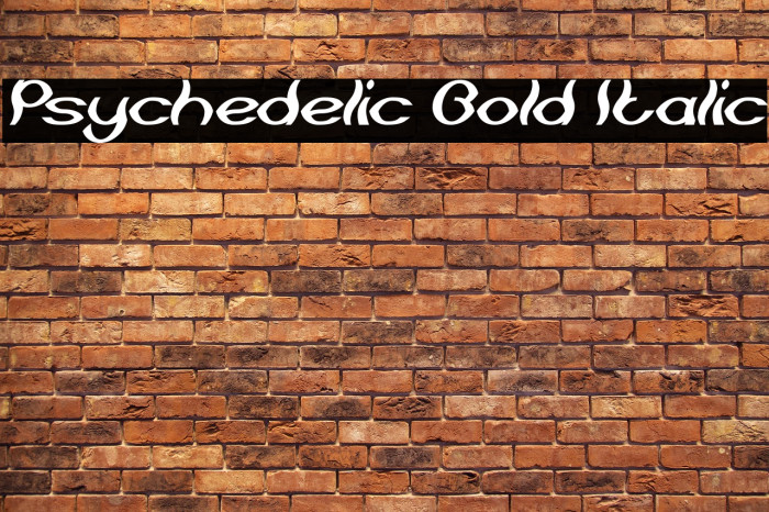 Psychedelic Bold Italic Example 1