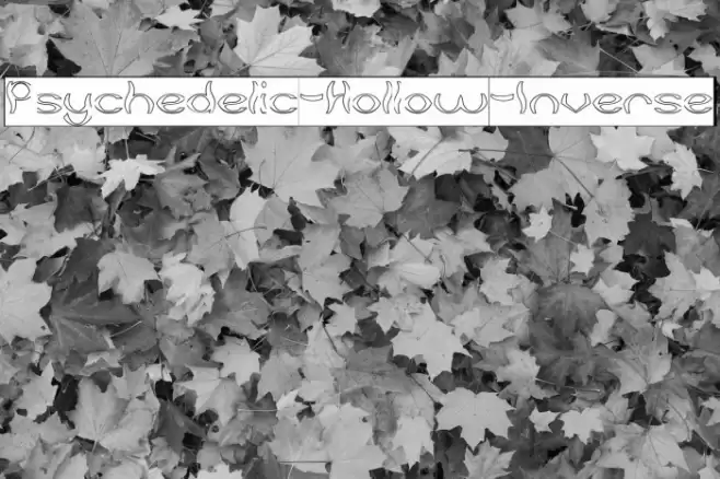 Psychedelic-Hollow-Inverse Font examples