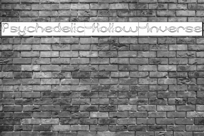 Psychedelic-Hollow-Inverse Font examples