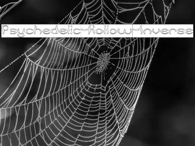 Psychedelic-Hollow-Inverse Font examples