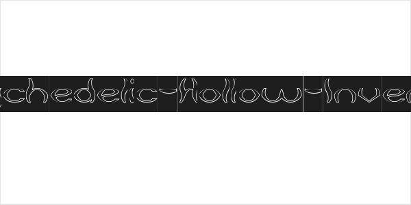 Psychedelic-Hollow-Inverse Logo