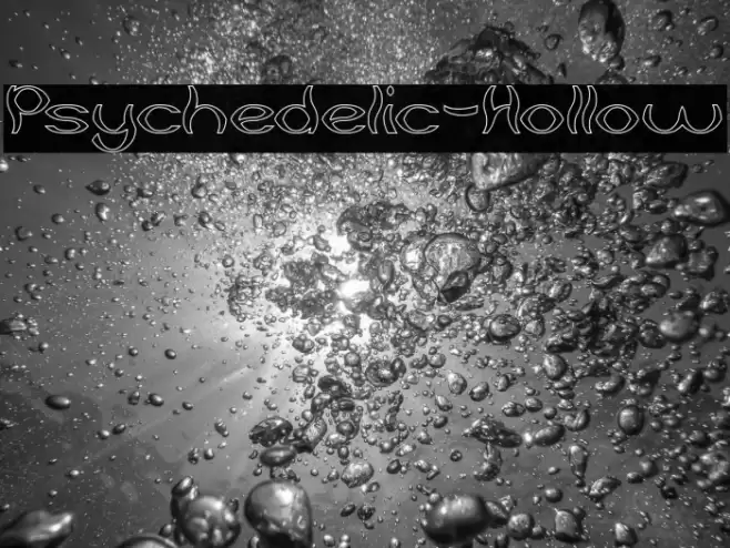 Psychedelic-Hollow Font examples