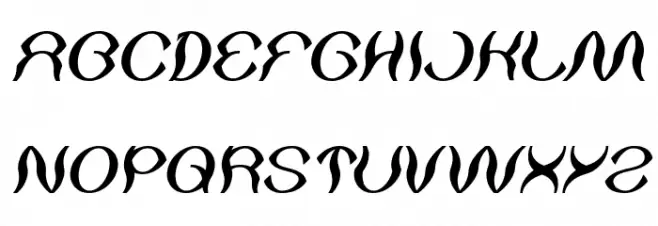 Psychedelic Italic Fonte MAIÚSCULAS