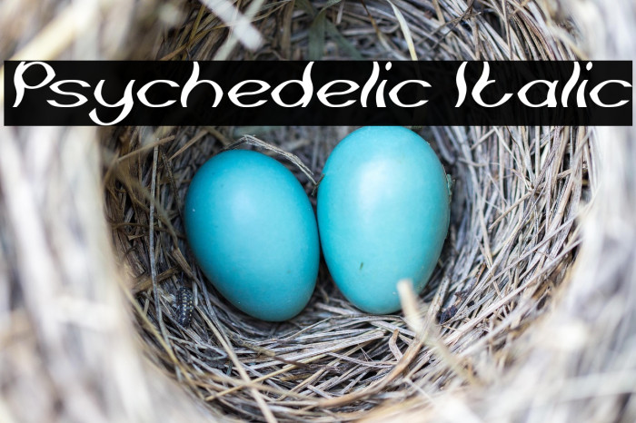 Psychedelic Italic Example 2