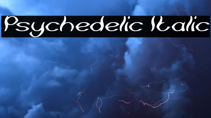 Psychedelic Italic Example 3