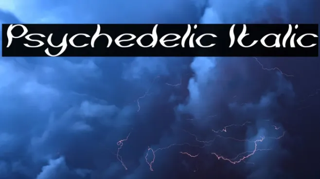 Psychedelic Italic Example 3
