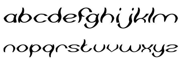Psychedelic Italic Font LOWERCASE