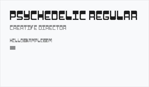 Psychedelic Regular Business Card